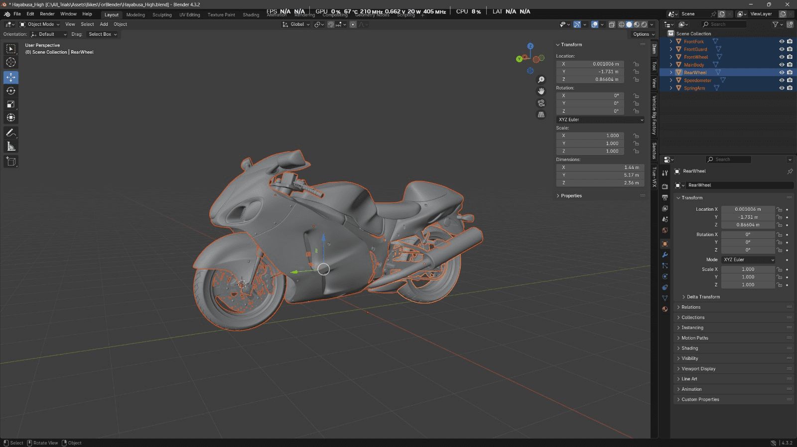 Endless Bike Run development collage showing road setup and bike asset planning